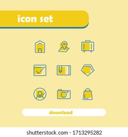The design of the collection of icon, can be used in websites and mobile apps
