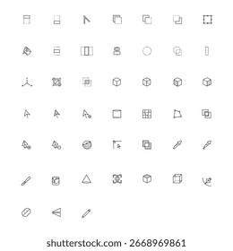 Ícone de coleção de design define eps