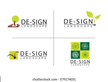 Design collection icons: Landscape, Nature and Hills.