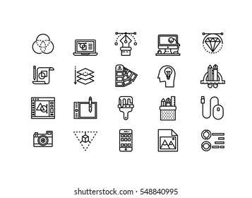 Design collection icons set