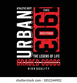 design college graphics for t-shirt,urban athletic department