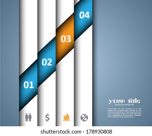 design with color banners / website template