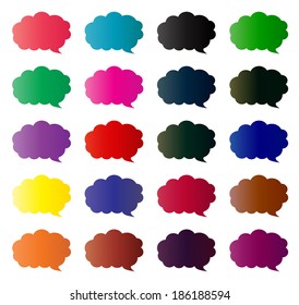 Design of color cloud icon