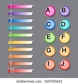 design color of Headline section. Vector illustration EPS10