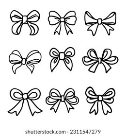 
Entwurf von farbigen Bögen in Vektorgrafik. Ribbons.