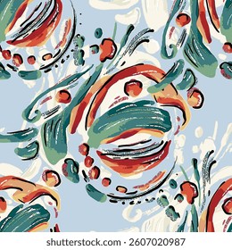 design colorful abstract flower art embossed