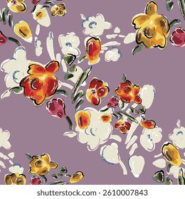 design colorful abstract flower art embossed