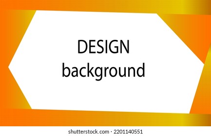Design einer bunten Bannervorlage mit Farbverlauf-Orange-Farben und geometrischen Formen.