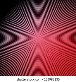 Design colorful circular lines background. Abstract strip textured backdrop. Vector-art illustration