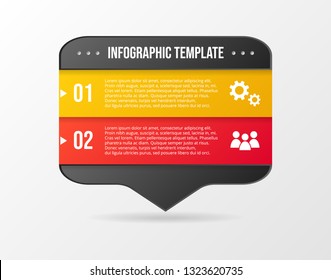 Design of colorful company infographic with icons. Vector