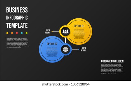 Design of colorful company infographic with icons. Vector