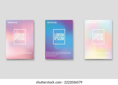 Design of colorful gradients. hipster graphics stylish liquid. element for designing business cards, invitations, gift cards, flyers, and brochures. frame set vector