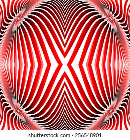 Design colorful illusion background. Abstract warped textured backdrop. Vector-art illustration. No gradient