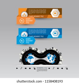 Design colorful presentation templates. Vector background.