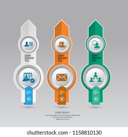 Design colorful presentation templates. Vector background.