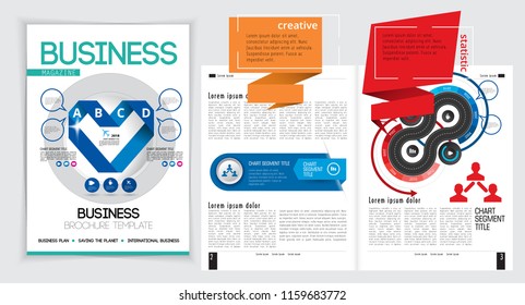 Design colorful presentation templates. Vector background.