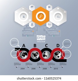 Design colorful presentation templates. Vector background.