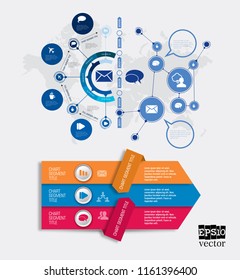 Design colorful presentation templates. Vector background.