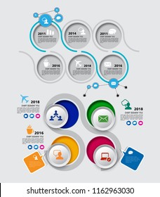 Design colorful presentation templates. Vector background.