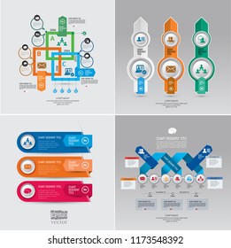 Design colorful presentation templates. Vector background