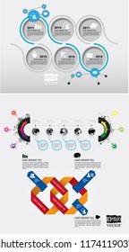 Design colorful presentation templates. Vector background.