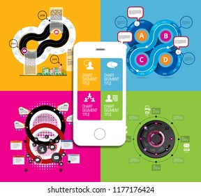 Design colorful presentation templates. Vector background.