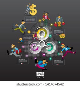 Design colorful presentation templates. Vector background