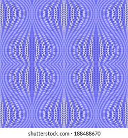 Design colorful seamless wavy pattern. Abstract warped knitted textured background. Vector art