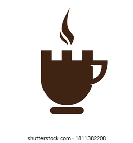 The design is combination coffee and castle