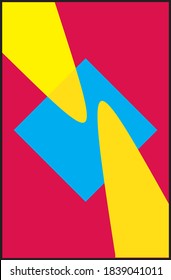 diseñar una combinación de formas geométricas que estén interconectadas con colores silenciosos, adecuadas para el diseño de tarjetas de visita, cubiertas de libros, banners, fondos
