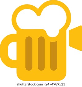 Design combining beer and cimema and movies.