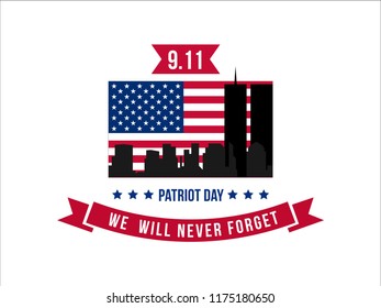 design to commemorate the patriot day