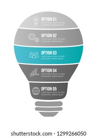 Design of a company timeline with business icons. Vector