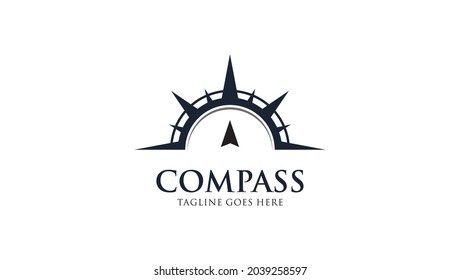 design compass navigation vetor logo icon logo template 