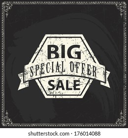 design component of trade reduce chalk lettering text mark on blackboard texture scene template texture sign creative banner offset printing writing buying worth value letterhead ribbon prize blackboa