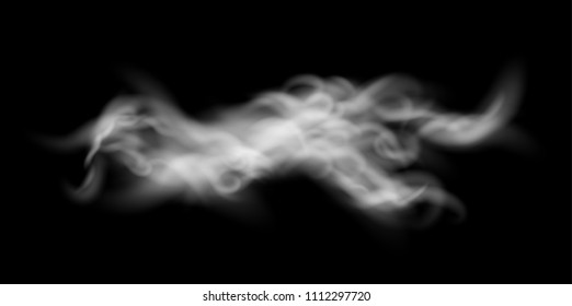 Design composition of transparent white vector fog