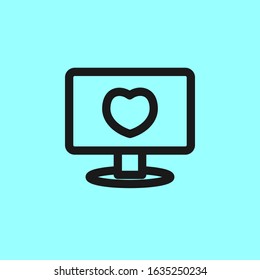 Design a computer icon template on Valentine's Day