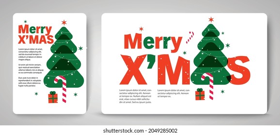 Design concept of 2022 Happy New Year, Merry Christmas. Templates with typography logo 2022 for celebration, Trendy backgrounds for branding, banner, cover, card, social media, poster, Vector EPS.10