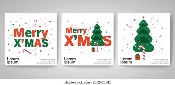 Design concept of 2022 Happy New Year, Merry Christmas. Templates with typography logo 2022 for celebration, Trendy backgrounds for branding, banner, cover, card, social media, poster, Vector EPS.10