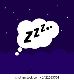 Design concept about sleep, dream, relax, insomnia.