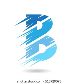 Design Concept of a Abstract Icon of Letter B, Vector Illustration