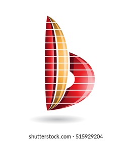 Design Concept of a Abstract Icon of Letter B, Vector Illustration