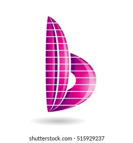 Design Concept of a Abstract Icon of Letter B, Vector Illustration