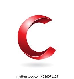 Concepto de diseño de un icono abstracto de la letra C, Ilustración vectorial