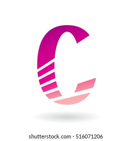 Design-Konzept eines abstrakten Symbols von Buchstabe C, Vektorgrafik