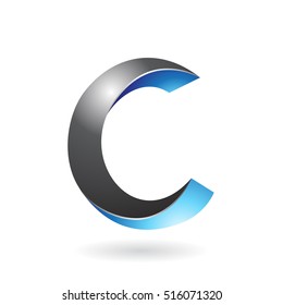 Design Concept of a Abstract Icon of Letter C, Vector Illustration