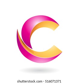 Design-Konzept eines abstrakten Symbols von Buchstabe C, Vektorgrafik
