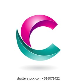 Design Concept of a Abstract Icon of Letter C, Vector Illustration