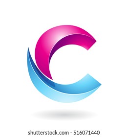 Concepto de diseño de un icono abstracto de la letra C, Ilustración vectorial