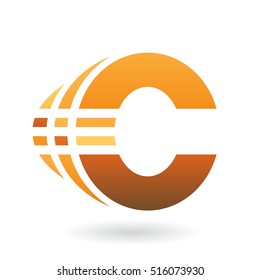 Design Concept of a Abstract Icon of Letter C, Vector Illustration